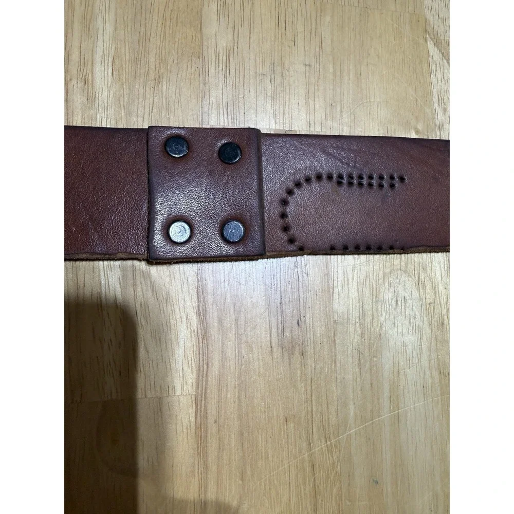 Vintage Hendrickson's Omak WA Leather Rifle Ammo Belt 20 Loop North & Judd